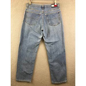 Vintage Tommy Hilfiger‎ Jeans Women's 11/30 Flag Patch High Rise Mom Denim